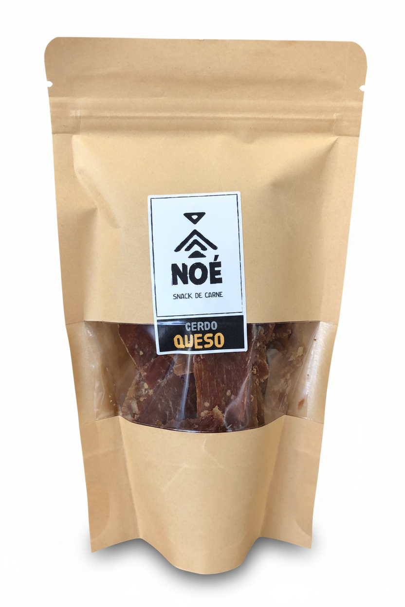 Charqui Cerdo Ajo Queso (50grs)